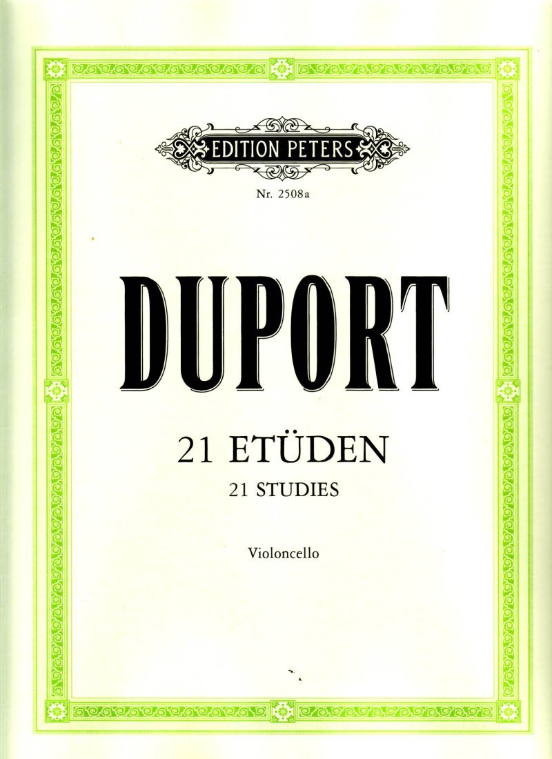 DUPORT - 21 STUDIES FOR CELLO