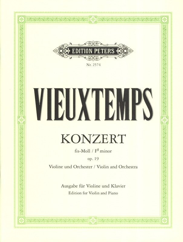 Vieuxtemps - Concerto No 2 F Sharp Min Op 19 Violin/piano