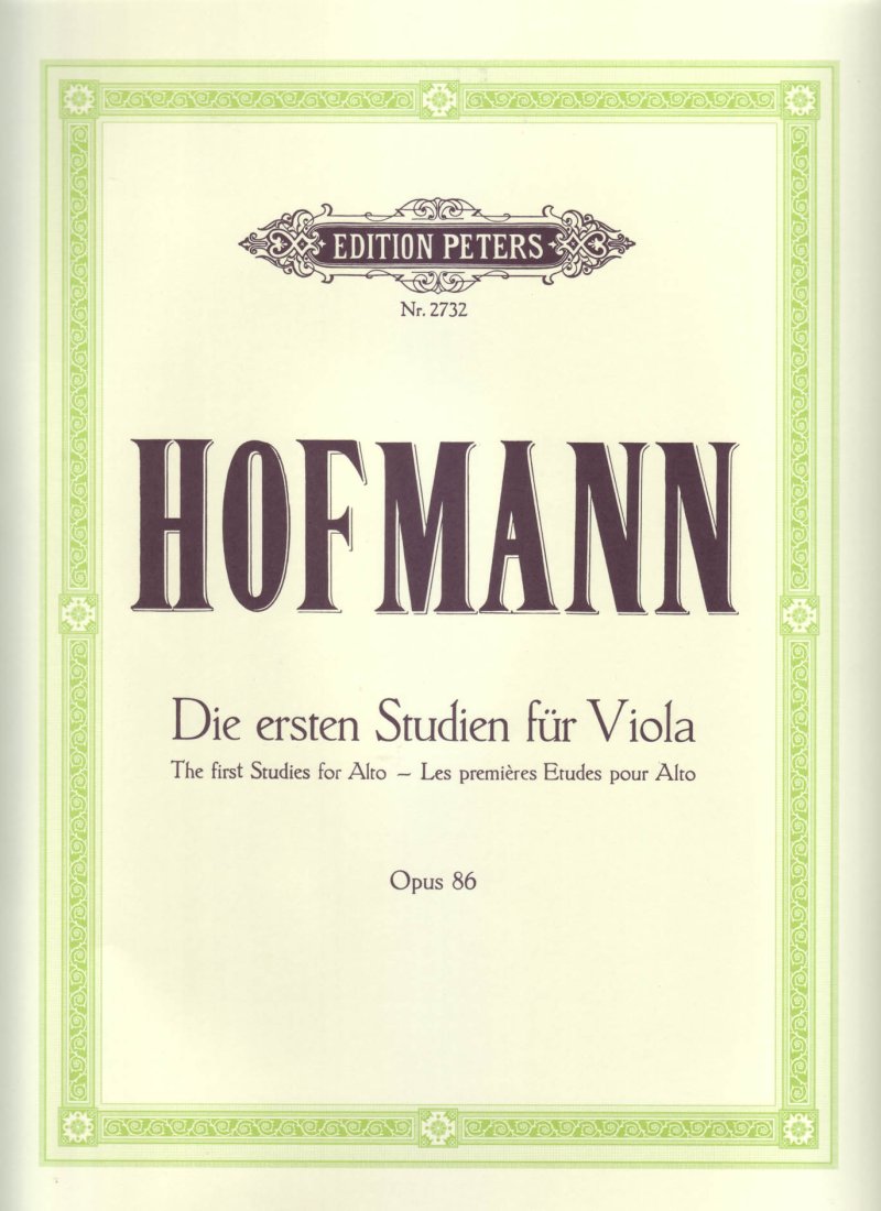 Hofmann - First Studies Op 86 for Viola
