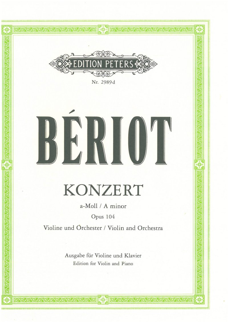 Beriot - Concerto No 9 a Min Op 104 Violin/piano