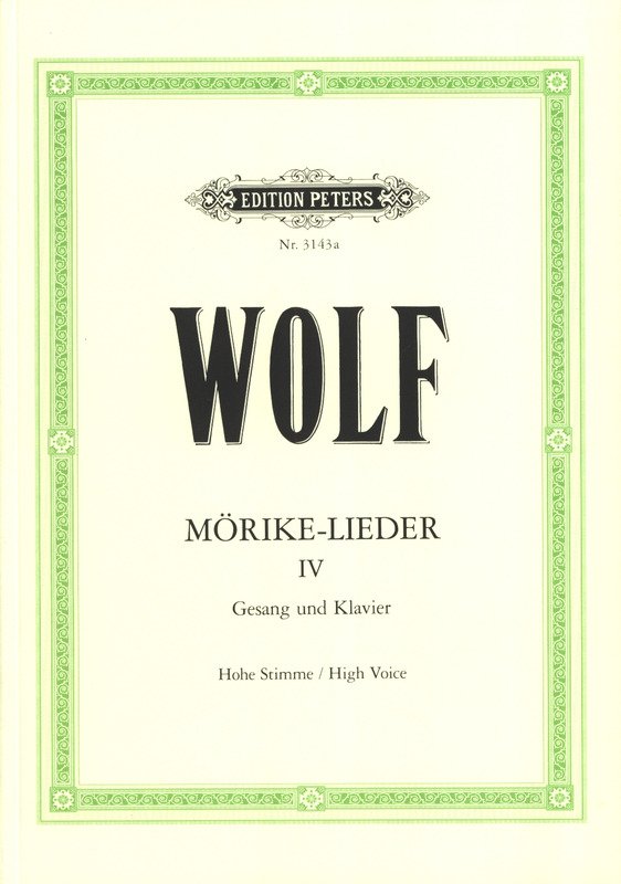 Morike Lieder Bk 4 Nos 40-53 High-Med Ger/eng