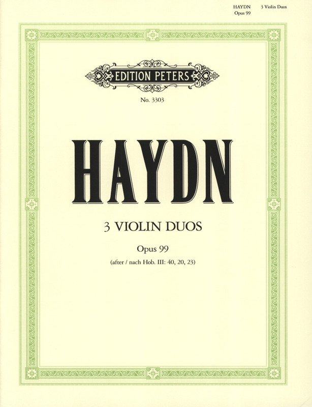 Haydn - 3 Duets Op 99 for 2 Violins