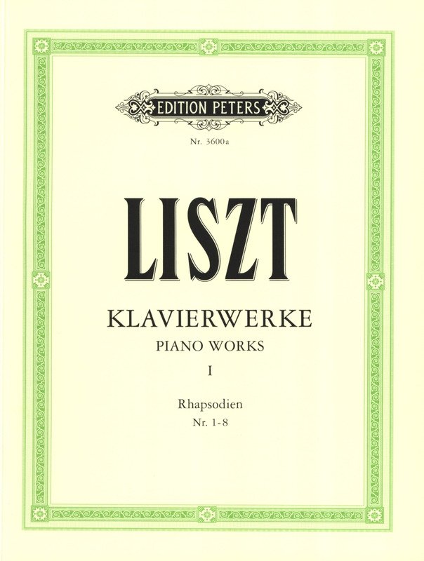 Piano Works Vol 1 Hungarian Rhapsodies Nos 1-8