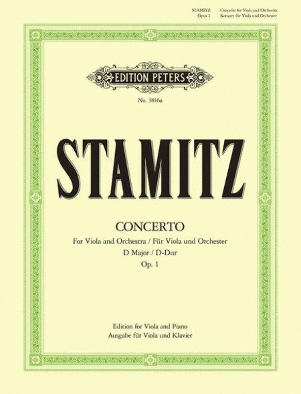 Stamitz - Concerto D Op 1 Viola/piano
