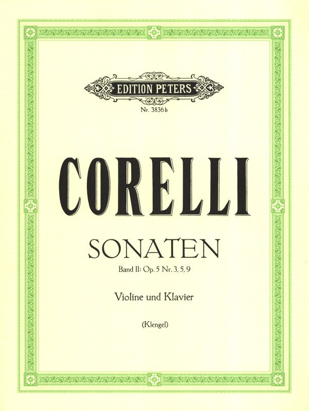Corelli - 6 Sonatas Vol 2 Op 5 Nos 3 5 9 Violin/piano