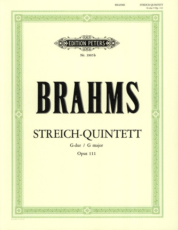 Brahms - String Quintet No 2 G Major Op 111