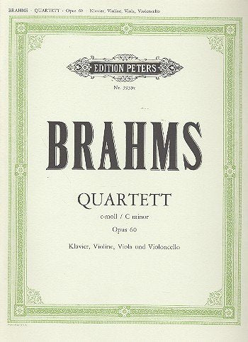 Brahms - Piano Quartet C Min Op 60 Vln/vla/vc/pno