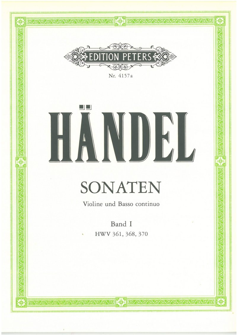 Handel - Sonatas Vol 1 Violin/piano