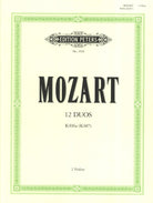 Mozart - 12 Easy Duets K 496a 2 Violins