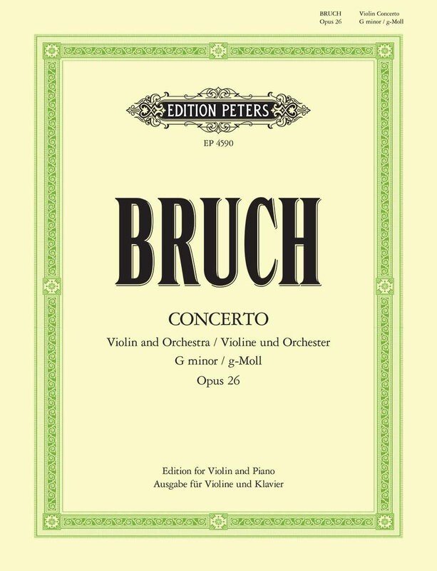 Bruch - Concerto No 1 G Minor Op 26 Violin/piano