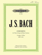 Bach - Concerto No 2 E Major Bwv 1042 for Violin/piano
