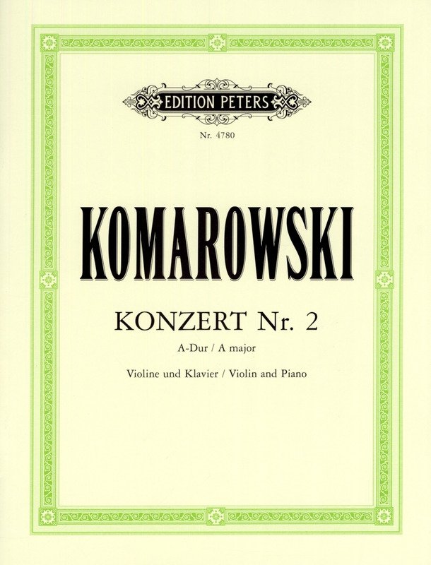 Komarovsky - Concerto No 2 a Violin/piano