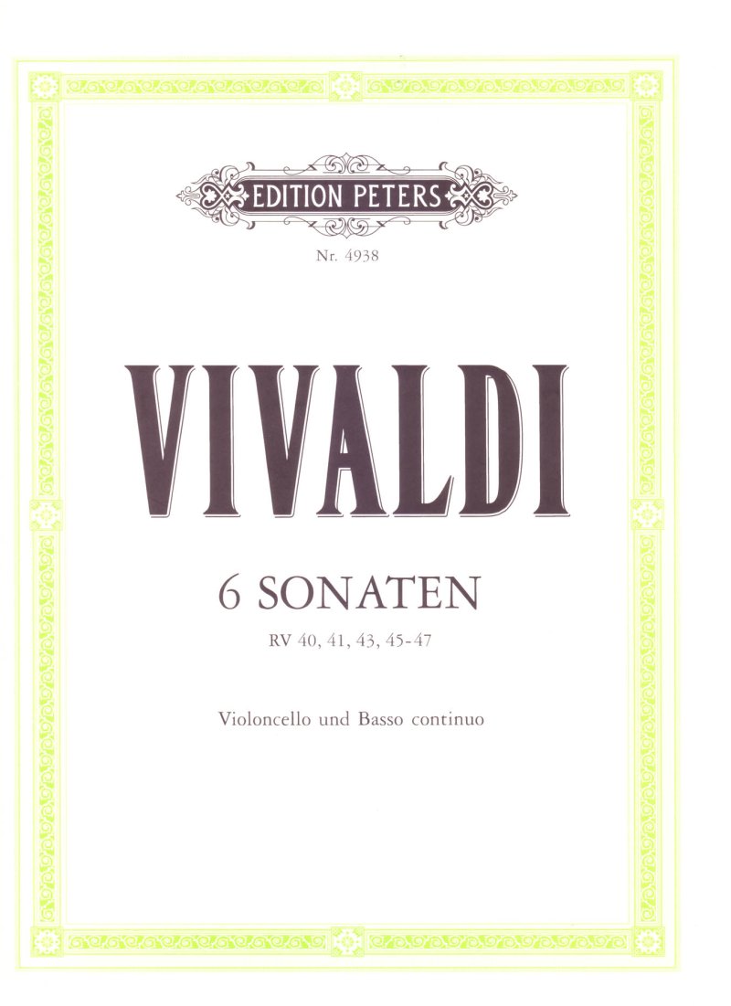 Vivaldi - 6 Sonatas for Cello/piano