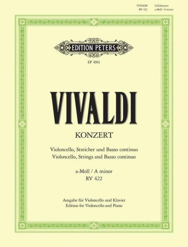 Concerto a Min Rv 442 Vc/pno
