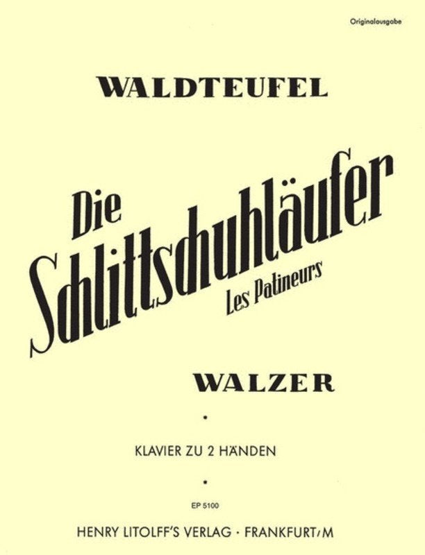 Waldtefel - the Skaters Waltz Op 183 for Piano