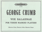 Vox Balaenae for Three Masked Players