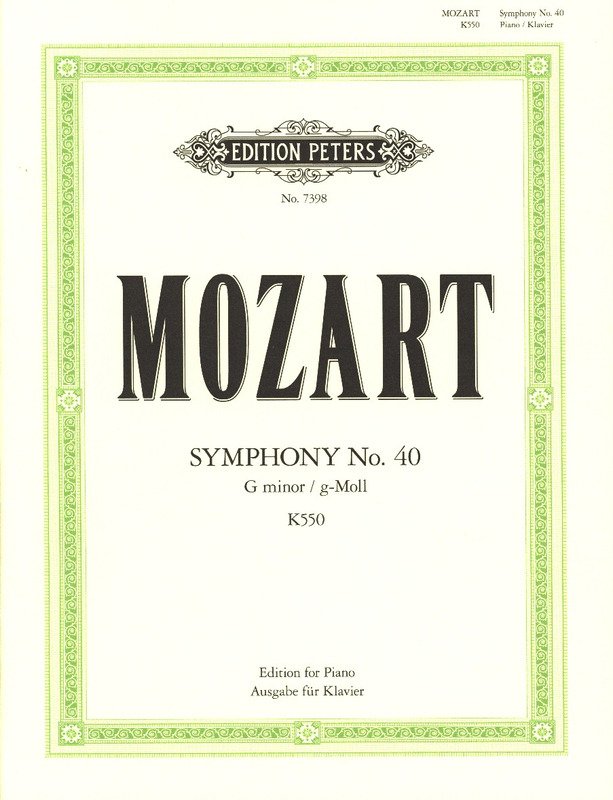 Mozart - Symphony No 40 G Minor K 550 for Piano Solo