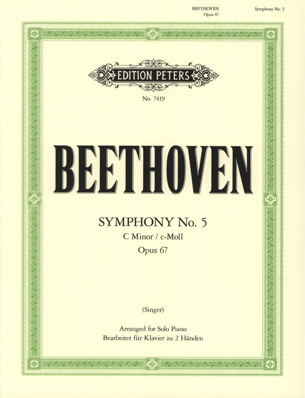 Beethoven - Symphony No 5 C Minor Op 67 Piano Solo Arranged