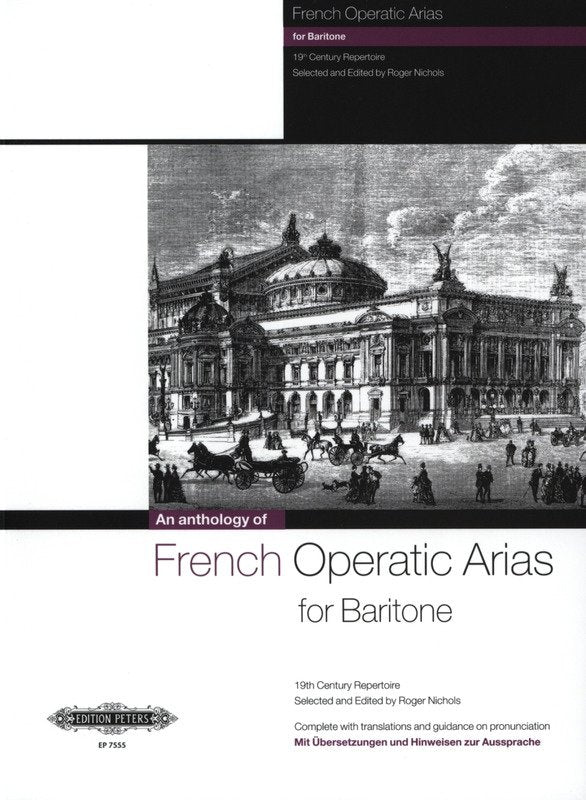 French Operatic Arias Baritone 19th Century Repertoire