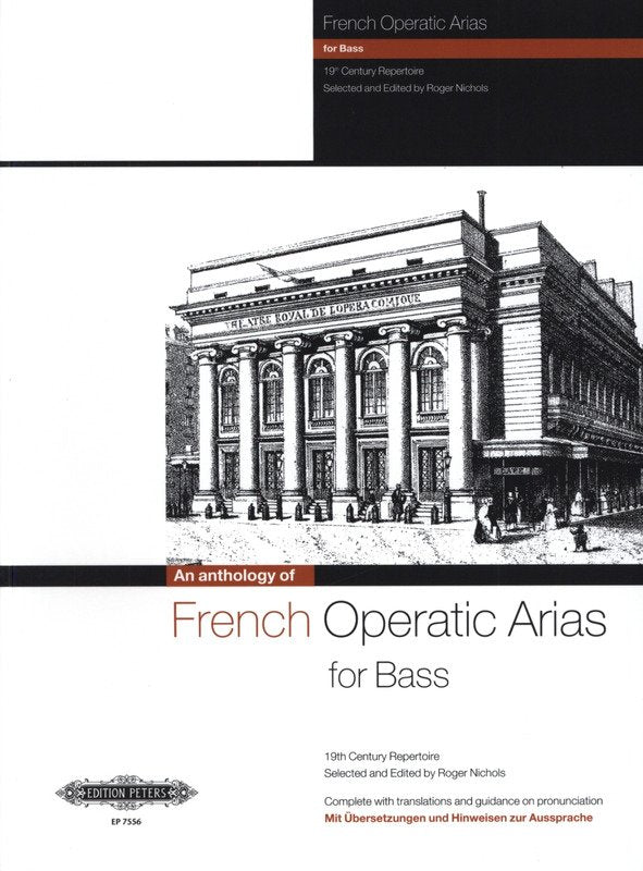 French Operatic Arias Bass 19th Century Repertoire