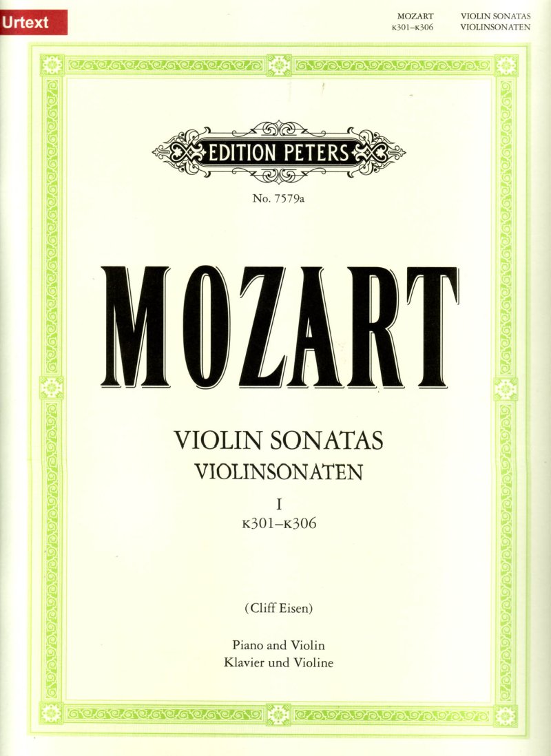 Mozart - Sonatas Vol 1 Nos 1-6 K301-K306 Violin/piano