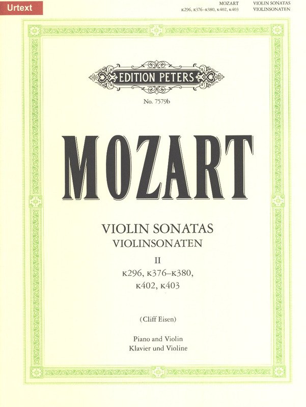 Mozart - Sonatas Vol 2 Nos 7-12 K296 K376-K380 Violin/piano