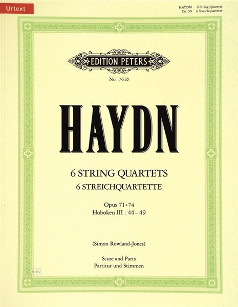 String Quartets 6 Op 71 Op 74 Sc/pts Urtext