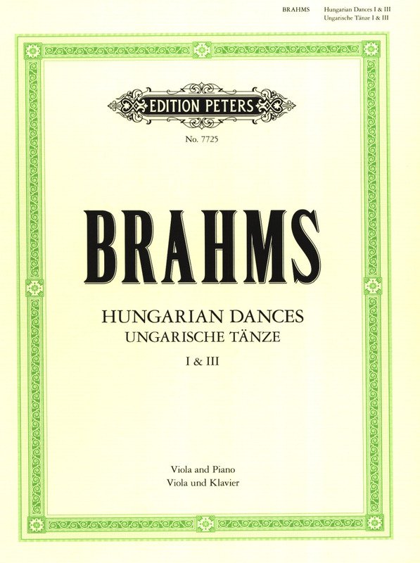 Brahms - Hungarian Dances Nos 1 & 3 Viola/piano Arr Forbes