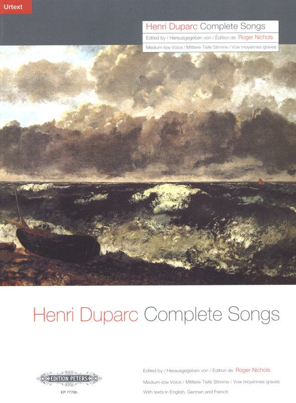 Duparc - Complete Songs Low Voice