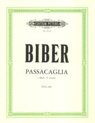 Biber - Passacaglia C Minor Viola Solo Arr Lebermann