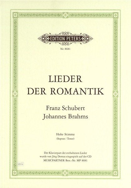 Selected Lieder by Schubert & Brahms High Voice/piano