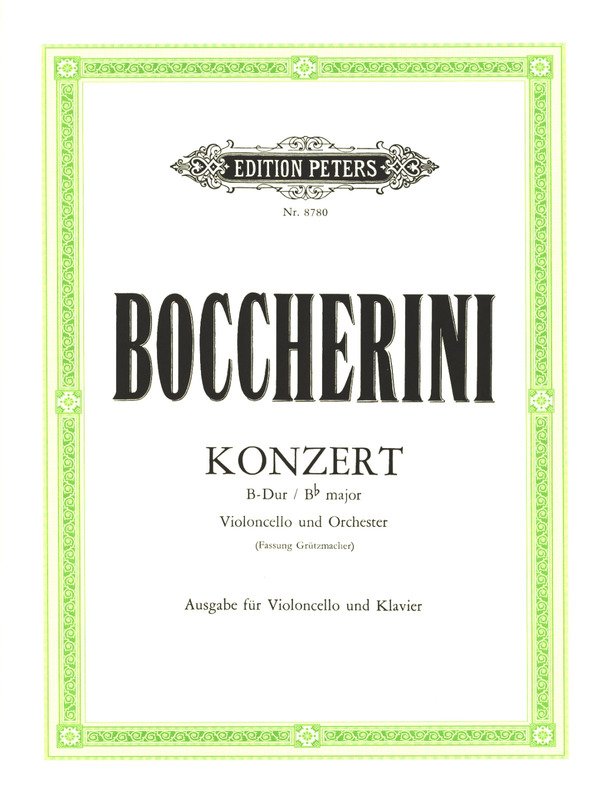 Boccherini - Concerto B Flat Cello/piano