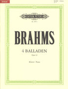 Brahms - 4 Ballades Op 10 Urtext