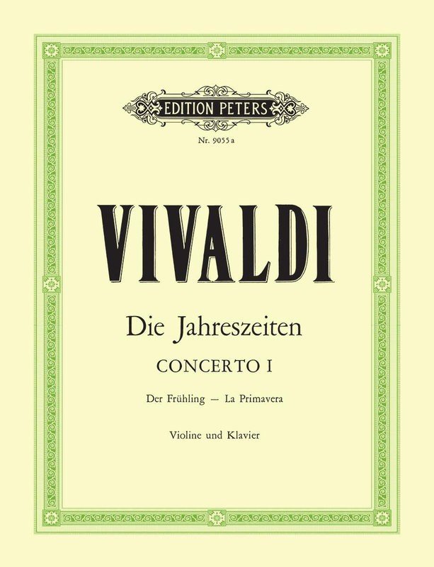 Vivaldi - 4 Seasons Spring Concerto E Op 8 No 1 Violin/piano