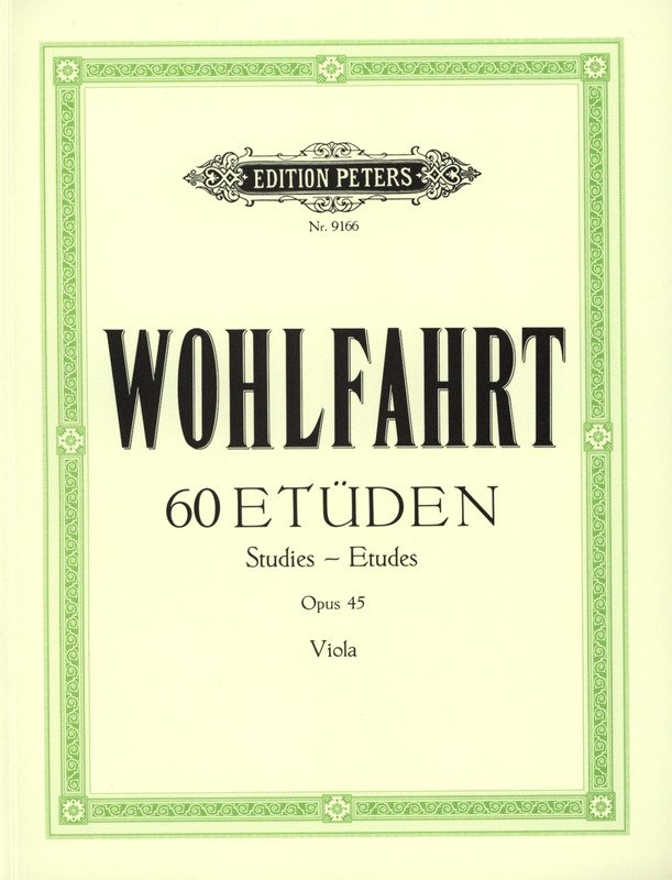 Wohlfahrt - 60 Studies Op 45 for Viola