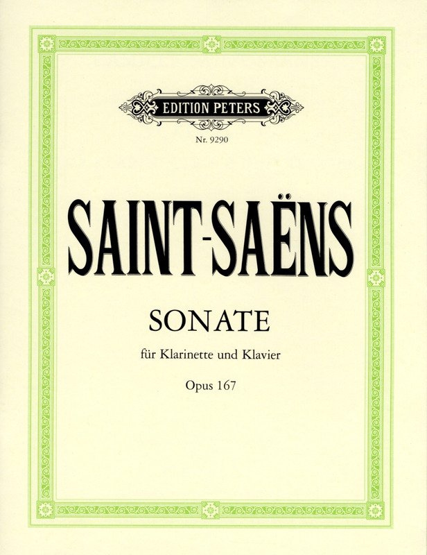 Saint-Saens - Sonata Op 167 Clarinet/piano Urtext