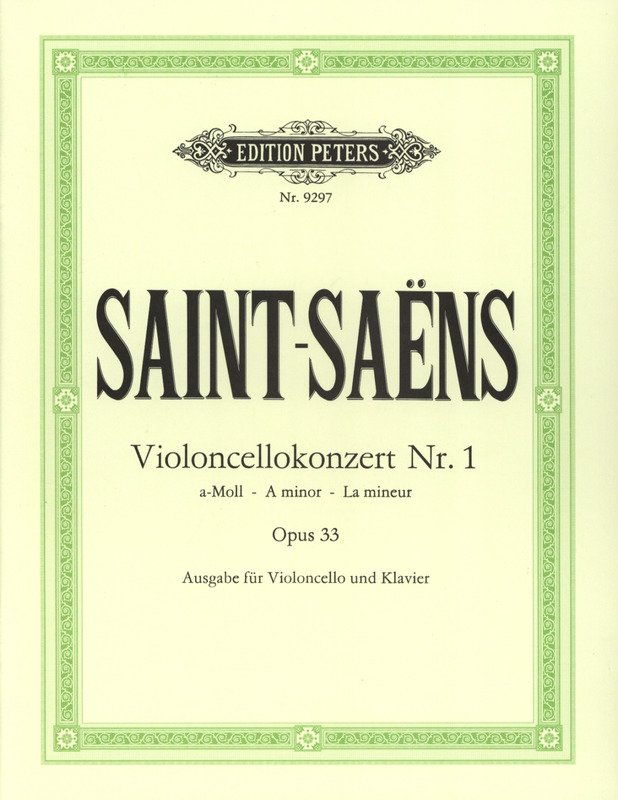 Saint-Saens - Concerto No 1 a Minor Op 33 Cello/piano