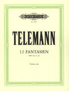 Telemann - 12 Fantasias Violin Solo Ed Fechner Urtext