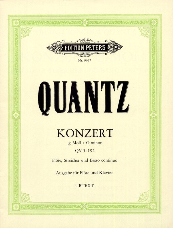 Quantz - Concerto G Minor Qv5/193 for Flute/piano