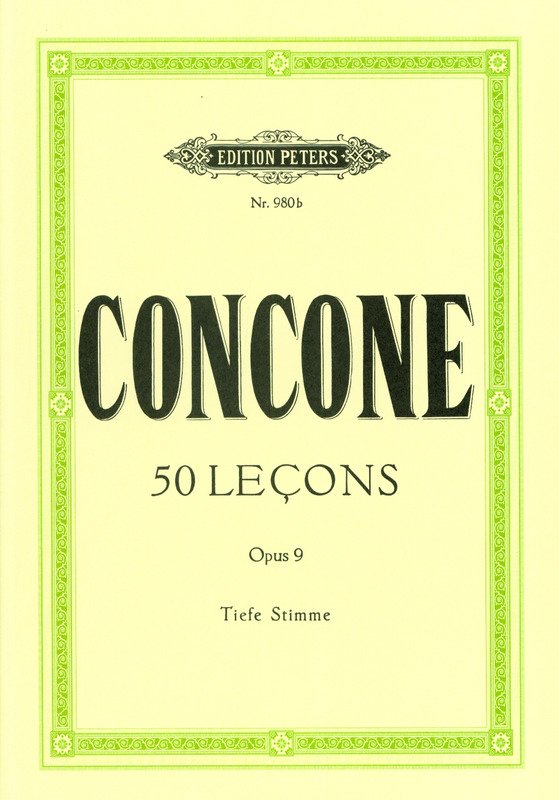 Concone - 50 Lessons Op 9 Low Voice