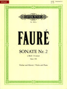 Faure - Sonata No 2 E Min Op 108 Violin/piano Urtext