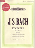 Concerto No 1 Bwv 1052 D Min 2 Pno 4 Hand Urtext