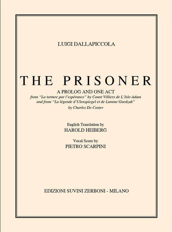 Dallapiccola - the Prisoner Vocal Score Ita/eng