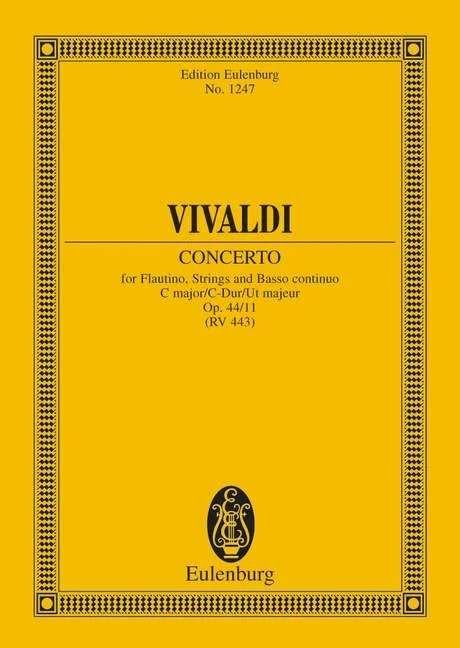 Vivaldi - Concerto C Major Op 44/11 Rv 443 Study Score