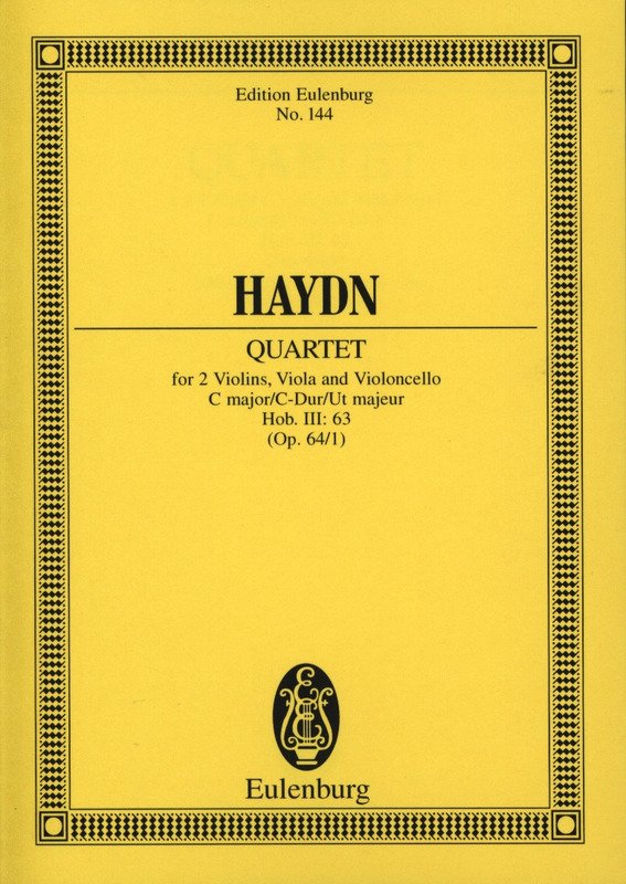 Haydn - String Quartet C Major Op 64/1 Hob Iii: 65 Score