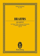 Brahms - Piano Quartet Op 60 C Min Study Score
