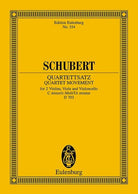 Schubert - String Quartet Mv C Minor Op Posth D 703 Score