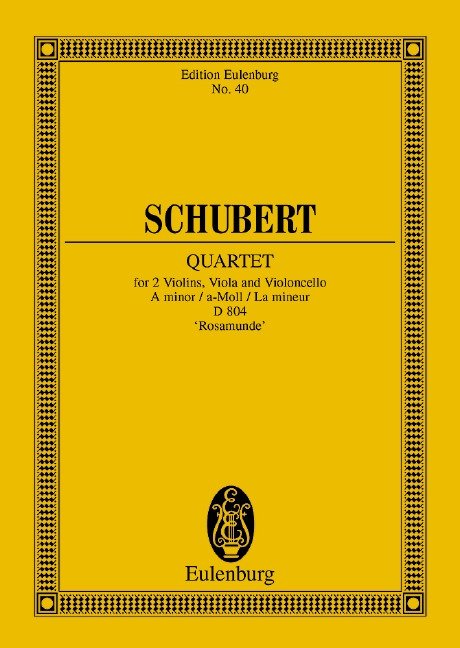 Schubert - Quartet a Minor Op 29 D 804 Study Score