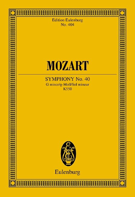 Symphony No 40 G Min K 550 Eul 404
