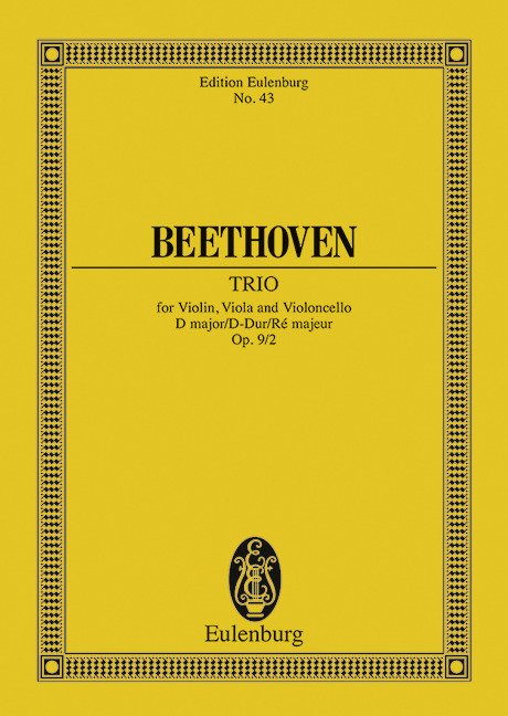 Beethoven - String Trio D Major Op 9/2 Study Score